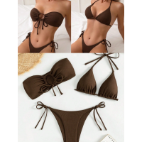 Женский сексуальный купальник. Купальный костюм из 3 предметов