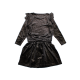 Дитяча сукня Petit by Sofie Schnoor. Чорний блискучий велюр. 8-10 років.