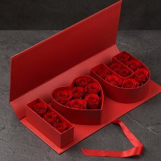Подарункова коробка «I Love U», червона, 45×18 см
