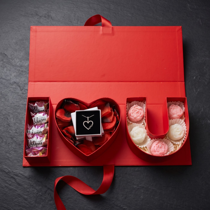 Подарунковий набір «Серце» зі срібною підвіскою — фото 5