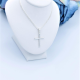 Серебряный крестик 925 пробы. P-140