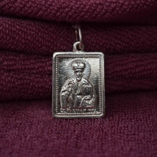 Срібна підвіска-іконка «Св. Микола Чудотворець». U-149