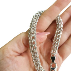 Мужской серебряный браслет 925 пробы. ЛП-011