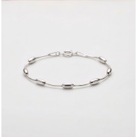 Срібний браслет-ланцюжок з кульками, з подовжувачем.. It Lv M/GQD 04 020