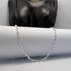 Жіночий срібний ланцюжок спіралька. L 0004