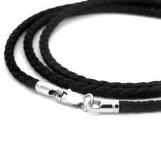 Шовковий ювелірний шнурок зі сріблом 925. 8027 - 40 