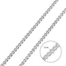 Серебряная цепочка в плетении Нонна, 925 проба 2,3 мм. Н-40-40