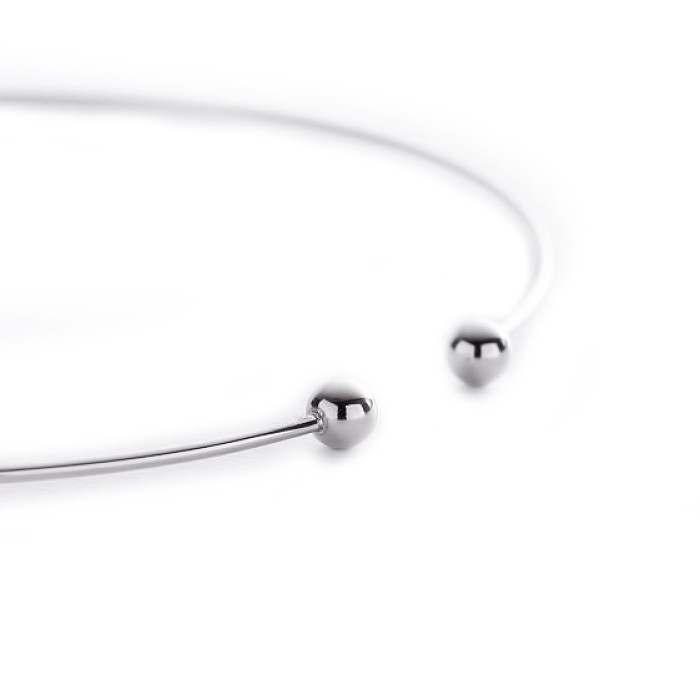 Срібне кольє чокер Кульки зі срібла 925 проби 40 см