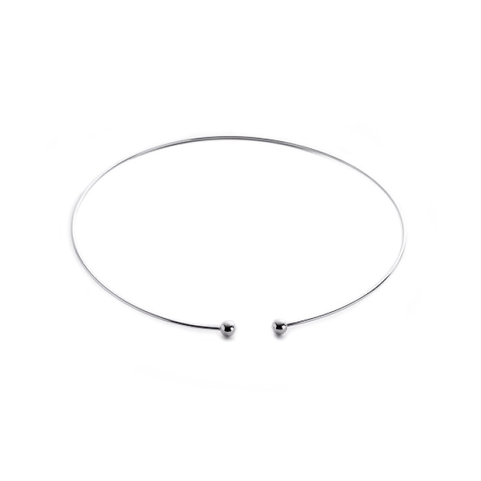 Срібне кольє чокер Кульки зі срібла 925 проби 40 см