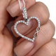 Срібна підвіска "Серце" з куб.циркон.1631