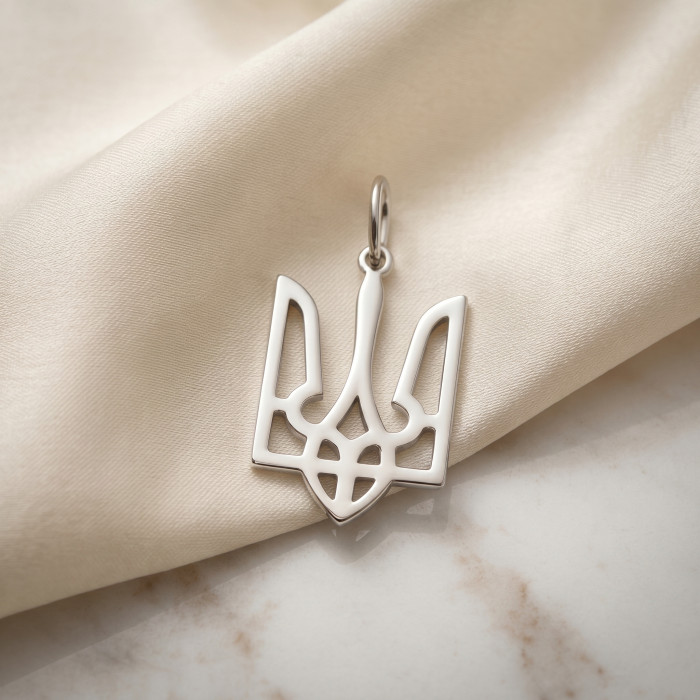 Серебряный кулон Melarion «Tryzub Heritage» — Герб Украины, серебро 925 пробы