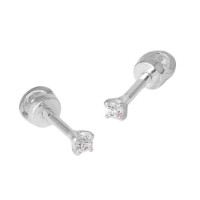 Срібні сережки-гвоздики. 4614