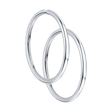 Срібні сережки конго 15 мм. 40031