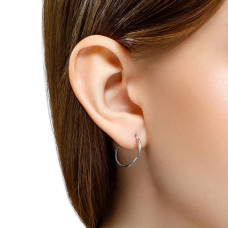 Срібні сережки конго 15 мм. 40031