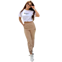 Спортивный костюм футболка и штаны на манжетах M